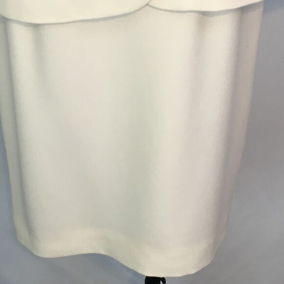 Albert Nipon Evening White Ivory Beaded Skirt Suit, Blazer, Leaves, 38‎ Chest, M - Picture 4 of 15